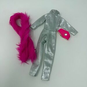 Jem Holograms Award Night On Stage Fashions Outfit Jumpsuit Boa Belt Hasbro 1986